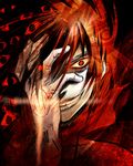  alucard_(hellsing) gloves grin hand_over_eye hellsing male_focus red_eyes shijuu_hachi smile solo too_many_eyes 