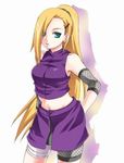  blonde_hair blue_eyes duplicate kubyou_asami kubyou_azami long_hair lowres naruto ponytail very_long_hair yamanaka_ino 