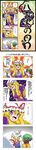  absurdres blonde_hair chen comic highres long_image looking_away multiple_girls purple_eyes shino_(ponjiyuusu) tall_image touhou translated yakumo_ran yakumo_yukari 