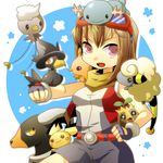  hcsb houndoom lowres mareep minami_(pokemon) nintendo pichu pokemon sunkern torchic 