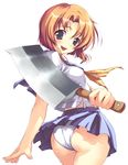  butcher_knife higurashi_no_naku_koro_ni panties ryugu_rena ryuuguu_rena school_uniform seifuku serafuku sword underwear weapon 