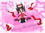  alastor_(shakugan_no_shana) christmas jewelry kagura_takeshi pendant santa_costume shakugan_no_shana shana thighhighs 