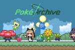  2girls blue_archive blue_eyes bulbasaur celes_chere cherubi chibi closed_eyes cloud crossover day dress english_commentary fangs garrison_cap habit haruka_(blue_archive) hat jumpluff mari_(blue_archive) multiple_girls oddish open_mouth orange_hair outdoors pixel_art pokemon pokemon_(creature) redforge smile sunflora tree vileplume water watering_can 