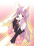  animal_ears blush bunny_ears gisyo reisen_udongein_inaba socks solo touhou 