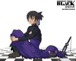  artist_request black_cat cat cosplay crossdressing darker_than_black dress hei male_focus mao_(darker_than_black) purple_dress solo wallpaper yin yin_(cosplay) 