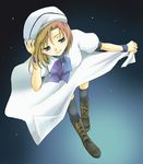  hat higurashi_no_naku_koro_ni oujima_tamaki ryuuguu_rena short_hair solo thighhighs 