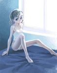  bed blonde_hair camisole copyright_request lingerie panties sitting solo twintails underwear weno window 