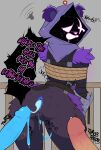 anal anthro bear blush bodily_fluids butt clothing cum cum_inside digital_media_(artwork) epic_games erection eye_scar facial_scar female female_penetrated forced fortnite fur gang_rape gangbang genital_fluids genitals group group_sex hi_res hood looking_at_viewer male male/female mammal nyxartstation penetration penile penis purple_body pussy rape raven_team_leader scar sex shadow_face simple_background slurp_juice text thick_thighs threesome trio vaginal