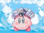  blue_eyes closed_mouth colored_skin copy_ability crystal ice ice_kirby kirby kirby_(series) manmaruboro pink_skin solo star_(symbol) 