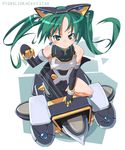  green_eyes green_hair haruno_shuu machine pygmalion shinrabanshou solo twintails 