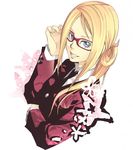  blonde_hair blue_eyes formal glasses katekyo_hitman_reborn! lowres oregano solo suit 