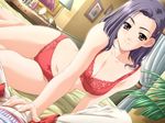  bra dousoukai_refrain game_cg lingerie makimura_tomoko mizutani_tooru panties red_bra red_panties solo underwear underwear_only 