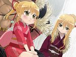  2girls copyright_request furisode japanese_clothes kimono multiple_girls st_parasu 