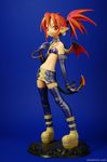  boots bracelet buckle collar disgaea earrings elbow_gloves etna figure flat_chest gloves highres jewelry makai_senki_disgaea photo pointy_ears red_eyes red_hair skirt solo tail thighhighs twintails wings zettai_ryouiki 