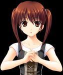  :o brown_eyes brown_hair clannad fumio_(ura_fmo) game_cg kanako_(clannad) tomoyo_after twintails 