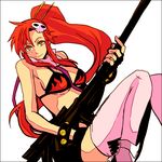  gun tengen_toppa_gurren-lagann tengen_toppa_gurren_lagann thighhighs weapon yoko_littner yoko_ritona 