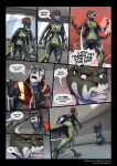 2025 3_fingers 4_arms 4_eyes alien angry anthro biped censored_speech clenched_teeth clothing colored comic darth_biomech dialogue dialogue_box english_text female fingers furgonomics gharr_neht_ra green_eyes group hair hi_res inside leaving_the_cradle male mammal military_clothing multi_arm multi_eye multi_limb nea_khtara profanity purple_hair raharr red_eyes red_hair scared short_hair speech_bubble tail tail_clothing teeth text trio url yellow_eyes zane_htrua_sha