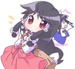  ayane_(nagasarete_airantou) chibi doll machi_(nagasarete_airantou) mirai_(sugar) multiple_girls nagasarete_airantou voodoo_doll 