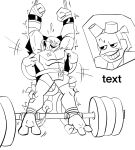 2_toes anthro barbell brother_(lore) brothers_(lore) doctorlux donatello_(tmnt) duo eyes_closed eyewear eyewear_on_head feet goggles goggles_on_head hi_res holding_feather holding_object laugh loose_feather male mask monochrome motion_lines muscular muscular_anthro muscular_male open_mouth open_smile raphael_(tmnt) reptile restrained restrained_arms restrained_feet restraints rise_of_the_teenage_mutant_ninja_turtles robot_arms scalie sibling_(lore) simple_background smile submissive submissive_anthro submissive_male teenage_mutant_ninja_turtles text tickle_fetish tickle_torture tickling tickling_armpits tickling_feet tickling_legs toes tongue turtle white_background