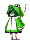  animal_costume chibi costume frog frog_costume kochiya_sanae solo tao_(kadoya) touhou 