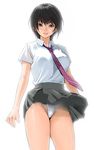  copyright_request inkey lowres panties school_uniform serafuku skirt solo underwear wind wind_lift 