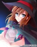  cape cloak glasses hat honami_takase_ambler rental_magica school_uniform serafuku solo witch_hat 