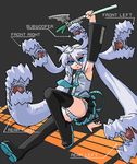  cosplay hatsune_miku hatsune_miku_(cosplay) living_hair lowres mof mof's_silver_haired_twintailed_girl oekaki original panties solo striped striped_panties thighhighs underwear vocaloid 