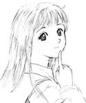  copyright_request efira greyscale lowres monochrome sketch solo thinking 