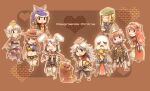  4boys 5girls :3 animal_ears animal_on_head armored_boots assassin_(ragnarok_online) assassin_cross_(ragnarok_online) back_bow bandages_over_clothes bandana beret bird bird_on_head black_eyes black_gloves black_hair black_leotard black_socks blonde_hair blunt_bangs bob_cut book boots bow breasts brown_background capelet champion_(ragnarok_online) character_doll chibi chibi_only closed_eyes closed_mouth clown_(ragnarok_online) coat collared_shirt commentary_request copyright_name crop_top detached_sleeves dress flat_chest flower flower_in_mouth full_body fur-trimmed_capelet fur-trimmed_shirt fur-trimmed_shorts fur_trim ghost_mask gloves green_hat grey_hair grey_sleeves hair_bow hat heart high_priest_(ragnarok_online) high_wizard_(ragnarok_online) holding holding_book juliet_sleeves leotard lif_(ragnarok_online) long_hair long_sleeves looking_at_viewer medium_breasts midriff multicolored_coat multiple_boys multiple_girls navel on_head one_eye_closed open_mouth pants pink_flower pink_hair pink_hat plume pointy_ears popped_collar poring professor_(ragnarok_online) puffy_sleeves purple_leotard purple_vest rabbit_ears rabbit_girl ragnarok_online red_bandana red_bow red_capelet red_coat red_dress red_hair red_scarf revealing_clothes santa_hat scarf scroll_tube shirt short_hair shorts sleeveless sleeveless_coat sleeveless_dress sleeveless_shirt slime_(creature) small_breasts smile sniper_(ragnarok_online) socks standing stuffed_animal stuffed_toy teddy_bear teddy_bear_(ragnarok_online) two-tone_coat two-tone_shirt vest waya_(takaomi777) white_bow white_coat white_dress white_flower white_gloves white_hair white_pants white_shirt white_sleeves wolf_hat yellow_shirt yellow_shorts 