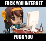  chibi computer danchou_pyramid figure internet kita_high_school_uniform macro meme nendoroid photo profanity school_uniform solo suzumiya_haruhi suzumiya_haruhi_no_yuuutsu 