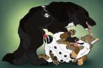  animal_genitalia animal_penis animal_pussy black_body black_fur black_pawpads bodily_fluids breasts brown_body brown_fur canid canine canine_genitalia canine_penis canine_pussy cum cum_inflation cum_inside duo eyes_closed female female_penetrated feral feral_on_feral feral_penetrated feral_penetrating feral_penetrating_feral front_view fur genital_fluids genitals grey_body grey_fur grey_pawpads hi_res inflation killthe_demon knotting lying male male/female male_penetrating male_penetrating_female mammal multi_breast on_side open_mouth pawpads penetration penile penile_penetration penis penis_in_pussy pussy red_tongue sex side_view simple_background tongue tongue_out vaginal vaginal_penetration white_body white_fur 