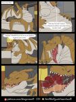 almost_fully_inside anthro anthro_pred anthro_prey bed belly big_belly black_claws black_horn blue_eyes bodily_fluids breasts brown_body brown_hair claws clessie coalt comic dialogue dragon duo english_text european_mythology eyelashes eyes_closed facial_horn female female_pred fully_inside fur furaffinity furaffinity_logo furniture furred_dragon furred_scalie getting_up green_eyes hair hand_on_own_belly hi_res horn in_mouth inside inside_mouth kneeling larger_pred male male/female male_prey membrane_(anatomy) membranous_wings multi_horn mythological_creature mythological_scalie mythology nipples nose_horn nude on_bed open_mouth oral_vore page_number patreon patreon_logo red_body regurgitation rimentus saliva saliva_on_face saliva_string scalie sitting sitting_on_bed six_frame_image size_difference speech_bubble stretching_arms tail talking_to_prey text tongue tongue_out url vore western_dragon window wingless_dragon wings