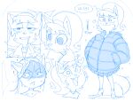 2025 anthro blue_and_white blush blush_lines bodily_fluids boots clothing coat cute_fangs dbaru domestic_cat drooling fangs felid feline felis female footwear hair hand_in_pocket heart_symbol high_heeled_boots high_heels kitty_katswell mammal monochrome nickelodeon pockets saliva shoes solo t.u.f.f._puppy teeth temperature topwear wet_hair