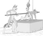 absurd_res all_the_way_through anal anal_penetration animal_genitalia anthro bound canid canine canis cheetah cheewuff dipingxiangtr.d duo felid feline genitals gore hi_res hybrid impalement incest_(lore) king_cheetah male male/male mammal num8 penetration sheath sibling_(lore) skewering snuff tail tail_tied twincest_(lore) twins_(lore) uke_(oc) wolf