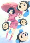  bad_id bad_pixiv_id black_hair blue_eyes gen_5_pokemon jacket parasol parasol_lady_(pokemon) pokemon pokemon_(creature) pokemon_(game) pokemon_bw skirt tympole umbrella umecha 