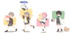  2134twone 2boys 2girls :3 aged_down ball bear brown_hair caelus_(honkai:_star_rail) chinese_commentary cub dan_heng_(honkai:_star_rail) diting_(honkai:_star_rail) green_eyes grey_hair holding holding_ball honkai:_star_rail honkai_(series) march_7th_(honkai:_star_rail) multicolored_eyes multiple_boys multiple_girls pink_hair short_hair stelle_(honkai:_star_rail) trailblazer_(honkai:_star_rail) trotter_(honkai:_star_rail) tuskpir_(honkai:_star_rail) warp_trotter_(honkai:_star_rail) white_background yellow_eyes 