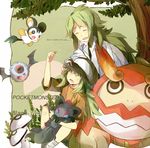  bad_id bad_pixiv_id baseball_cap child closed_eyes darmanitan emolga foongus gen_5_pokemon green_hair grin hat jewelry kashi_(number) multiple_boys n_(pokemon) necklace pokemon pokemon_(creature) pokemon_(game) pokemon_bw smile tree woobat zorua 