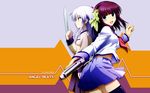  angel_beats! tachibana_kanade tagme weapon yuri_(angel_beats!) 