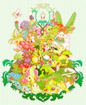  abomasnow arceus bayleef bellossom bellsprout breloom budew bulbasaur cacnea cacturne carnivine celebi cherrim cherubi chikorita closed_eyes cradily exeggcute exeggutor gen_1_pokemon gen_2_pokemon gen_3_pokemon gen_4_pokemon gloom grotle grovyle happy highres hoppip ivysaur jumpluff leaf leafeon lileep lombre lotad ludicolo meganium no_humans nuzleaf oddish paras parasect plant pokemon pokemon_(creature) red_eyes roselia roserade saliva sceptile seedot shiftry shroomish simple_background skiploom sleeping smile snover sunflora sunkern tangela tangrowth tokiwa_(kitokito) torterra treecko tropius turtwig venusaur victreebel vileplume weepinbell yellow_eyes 