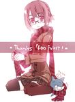  bunbun copyright_request glasses hits scarf solo thighhighs zettai_ryouiki 