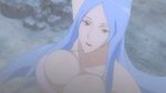  animated animated_gif bikini blue_hair bouncing_breasts breasts cleavage dragonaut huge_breasts lowres machina solo swimsuit 