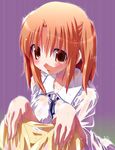  blush imu_sanjo jpeg_artifacts orange_hair resized school_uniform solo tears tsukihime upscaled wet yumizuka_satsuki 