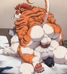 2025 4_toes absurd_res alarm_clock anal anal_penetration anthro anthro_on_anthro anthro_penetrated anthro_penetrating anthro_penetrating_anthro anus arm_hair back_muscles balls barazoku bear beard bed bedroom biceps blush bodily_fluids body_hair brown_facial_hair butt canid canine canis claws clenched_teeth clock countershade_torso countershading cum digital_clock doggystyle duo electronics eye_scar facial_hair facial_scar facial_spikes feet felid fists_clenched from_behind_position fur furniture genital_fluids genitals goatee green_kerchief grimfaust_(nightterror) grin hair hi_res hybrid jumperbear kerchief kerchief_only leaking_cum lying male male/male male_penetrated male_penetrating male_penetrating_male mammal multicolored_body multicolored_fur nude on_bed on_front on_top_of_another orange_body orange_fur pantherine penetration penile penile_penetration penis penis_backwards penis_in_ass perineum pillow polar_bear raykie_(raykie_ff14) red_eyes red_hair scar sex smile soles spikes spikes_(anatomy) striped_body striped_fur stripes tail teeth tiger toe_claws toes ursine white_body white_countershading white_fur wolf