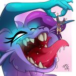 animated anthro candy dessert duo female food group gummy_(food) hi_res macro male mammal megalolcat micro monster mouse murid murine nintendo philipkelton pokemon ratata rodent vore