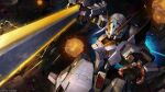  absurdres advance_of_zeta battle copyright_logo damaged debris dirty explosion fake_screenshot gundam gundam_battle_operation_2 highres machinery mecha mecha_focus mobile_suit nebula official_art painting_(medium) realistic robot scan science_fiction space star_(sky) sunrise_(company) sword tenjin_hidetaka thrusters titans_(gundam) tr-6_woundwort traditional_media weapon 