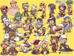  4boys 6+girls :3 alchemist_(ragnarok_online) amistr_(ragnarok_online) animal_ears animal_on_head armor armored_boots assassin_cross_(ragnarok_online) baseball_bat bicorne black_blindfold black_cat black_hair blindfold blonde_hair blue_hair boots bow bread bread_slice breastplate brown_boots brown_cape brown_dress brown_hair brown_shirt brown_skirt brown_vest cape cat cat_on_head champion_(ragnarok_online) chibi chibi_only closed_eyes closed_mouth clown_(ragnarok_online) coat commentary_request dress fake_animal_ears flower flower_in_mouth food food_in_mouth full_body giving_up_the_ghost green_hat grey_dress grey_hair hair_bow hat high_priest_(ragnarok_online) high_wizard_(ragnarok_online) hunter_(ragnarok_online) instrument knight_(ragnarok_online) lady_solace long_hair looking_at_another looking_at_viewer lord_knight_(ragnarok_online) lunatic_(ragnarok_online) lute_(instrument) mage_(ragnarok_online) medium_hair monk_(ragnarok_online) mouth_hold multiple_boys multiple_girls music nail_(hardware) nail_bat on_head one_eye_closed open_mouth pink_bow pink_dress pink_hair playing_instrument pointy_ears priest_(ragnarok_online) professor_(ragnarok_online) puiko_(rivulet_brook) purple_dress purple_hair rabbit rabbit_ears ragnarok_online red_flower red_hat red_rose rogue_(ragnarok_online) rose sheep shirt short_hair simple_background sitting skirt sleeping smile smoking_pipe standing star_gladiator_(ragnarok_online) tam_(ragnarok_online) toast toast_in_mouth vest wedding_dress white_blindfold white_coat white_flower white_hair white_hat whitesmith_(ragnarok_online) witch_hat wizard_(ragnarok_online) yellow_background 