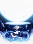  beam blonde_hair dress energy_beam hat kirisame_marisa magic master_spark rubble solo touhou witch witch_hat 