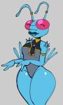 2025 2_antennae 2_fingers andressa antennae_(anatomy) antennae_piercing antennae_ring anthro armlet arms_bent arthropod bare_shoulders big_breasts big_eyes biped blue_antennae blue_body blue_lips breasts closed_smile clothed clothed_anthro clothed_female clothing colored_sketch digital_drawing_(artwork) digital_media_(artwork) female fingers furgonomics furry-specific_piercing gem glistening glistening_eyes glistening_gem glistening_legs glistening_lips grey_background hi_res image_comics insect invincible_(image_comics) jamcassette legs_together leotard light_body lips looking_forward mature_anthro mature_female monotone_background monotone_body mouth_closed multicolored_clothing multicolored_leotard no_irises pear-shaped_figure piercing portrait pupils purple_gem red_sclera ring_piercing simple_background sketch smile solo standing thick_lips thick_thighs thraxan three-quarter_portrait three-quarter_view unusual_pupils wide_hipped_anthro wide_hipped_female wide_hips