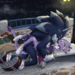 1:1 after_transformation anthro blaze_the_cat claws domestic_cat duo eulipotyphlan eye_contact felid feline felis female from_front_position hand_on_head hedgehog hero hi_res larger_male lewddwagon looking_at_another lycanthropy lying male male/female mammal missionary_position motion_lines night on_back outside_sex princess royalty sega sex size_difference smaller_female sonic_the_hedgehog sonic_the_hedgehog_(series) sonic_the_werehog sonic_unleashed star werecreature wereeulipotyphlan werehog