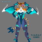 1:1 anthro armwear back_wings blue_wings capcom clothing cold_shoulder_leotard cosplay crossover crossover_cosplay darkstalkers dreamworks exposed_shoulder felid female fur gloves handwear kung_fu_panda legwear leotard lyonley mammal master_tigress membrane_(anatomy) membranous_wings morrigan_aensland orange_body orange_eyes orange_fur pantherine pantyhose smile solo striped_body striped_fur stripes tiger visor white_body white_clothing white_fur white_gloves white_handwear wings wings_on_head